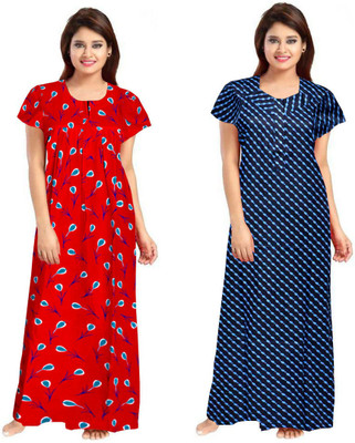 Vatatmaj Creations Women Nighty(Red)