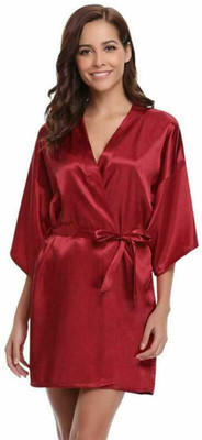 CELOSIA Women Robe(Maroon)