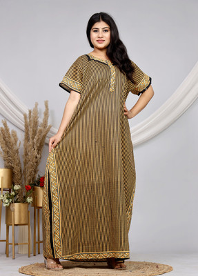 Parth Fashion Women Nighty(Brown)