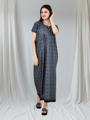 LDHSATI Women Nighty Set(Grey)