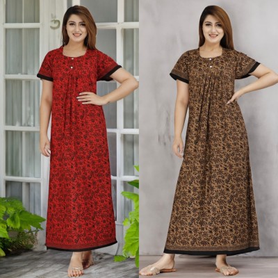 MAYA PRINT Women Nighty Set(Multicolor)