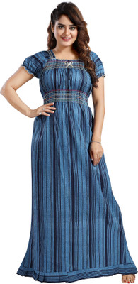 CINCO Women Nighty(Blue)