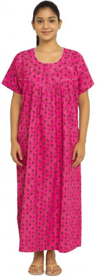 Jonas Softwear Women Nightdress(Pink)