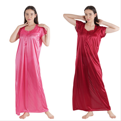 AnkushFashion Women Nighty(Multicolor)