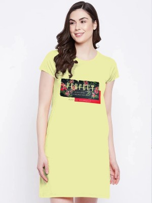 Essanza Women Nightshirts(Yellow)