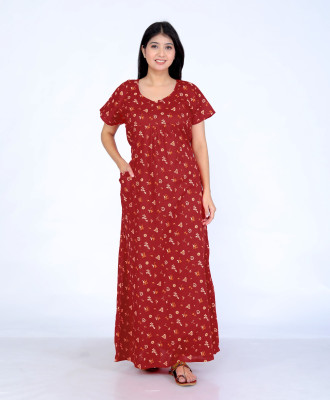 Parth Fashion Women Nighty(Multicolor)