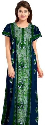 DreamBe Women Nighty(Green)