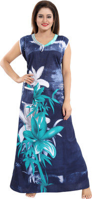 INNER BEATS Women Nighty(Multicolor)