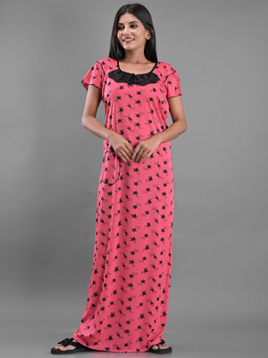 Apratim Women Nighty(Pink)