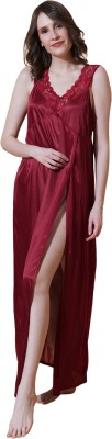 Reposey Women Nighty(Maroon)