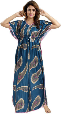 The Finer Things Women Nighty(Blue)