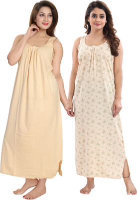 INNER BEATS Women Nighty Set(Multicolor)