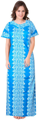 Radison Women Nighty(Blue, Pink)