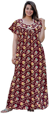 PRIYANSHI ENTERPRISES Women Nighty(Multicolor)
