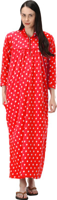 Dreamom Women Nighty(Red)