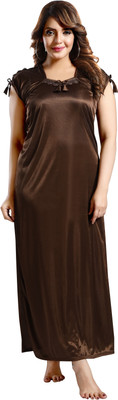For You For Me Women Nighty(Brown)