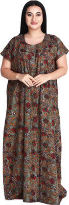 OSF Women Nighty(Green)