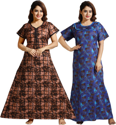 Nighty King Women Nighty(Multicolor)