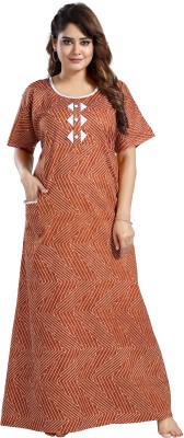 CINCO Women Nighty(Orange)