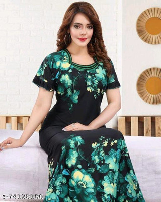MF CREATION Women Nighty(Multicolor)