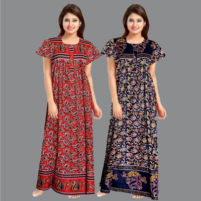 Sharma Distributor Women Nighty(Multicolor)
