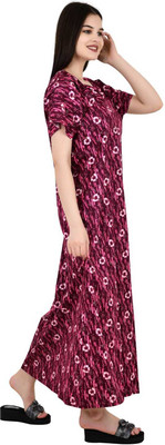 LDHSATI Women Nighty(Purple)