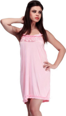 Boosah Women Nighty(Pink)