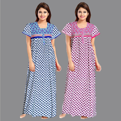 HouseOfCommon Women Nighty(Multicolor)