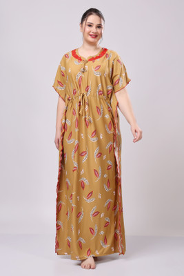 THUMKA Printed Lycra Blend Women Kaftan