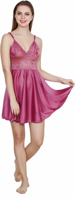 Kanika Women Nighty Set(Pink)