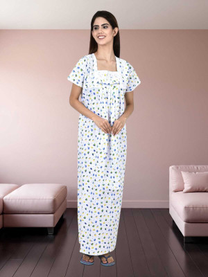 LDHSATI Women Nighty Set(Multicolor)