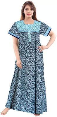 Aaradhana Women Nighty(Blue)