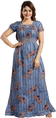 Mallinath Women Nighty(Multicolor)