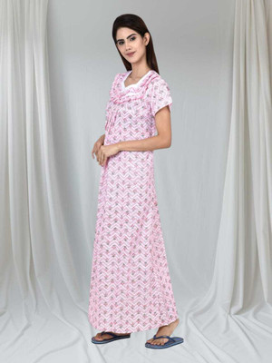 LDHSATI Women Nighty Set(Multicolor)