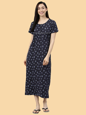Kryptic Women Nighty(Multicolor)