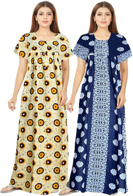 Ganpati Enterprises Women Nighty(Multicolor)