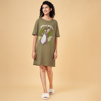 Dreamz by Pantaloons Women Nightdress(Green)