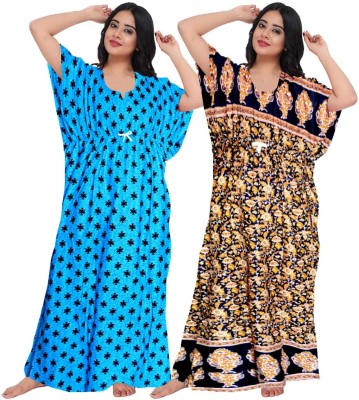 DSM Printed Pure Cotton Women Kaftan