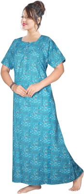 BAILEY SELLS Women Nighty(Blue)