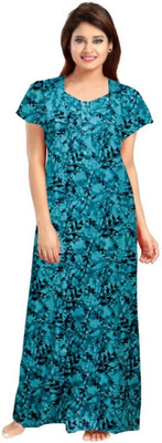 Sharma Distributor Women Nighty(Green)