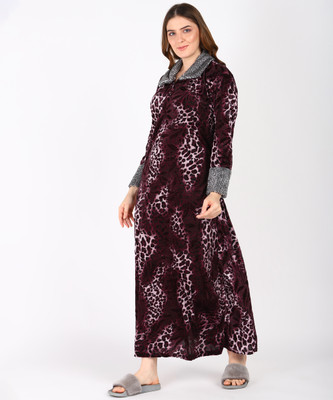 Robecult Women Nighty(Maroon)