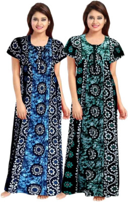 cozynighty Women Nighty(Multicolor)