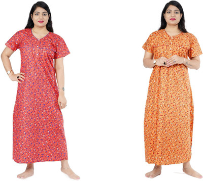 RANKYA Women Nighty Set(Multicolor)