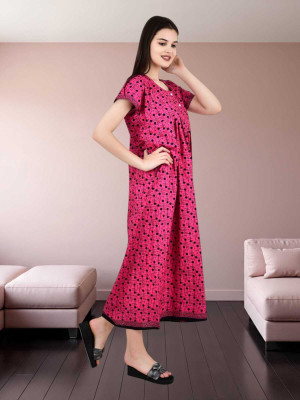 LDHSATI Women Nighty Set(Multicolor)