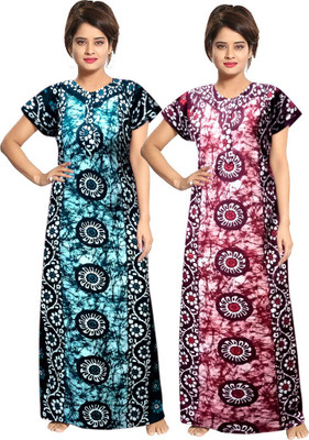 KL FASHION Women Nighty(Multicolor)