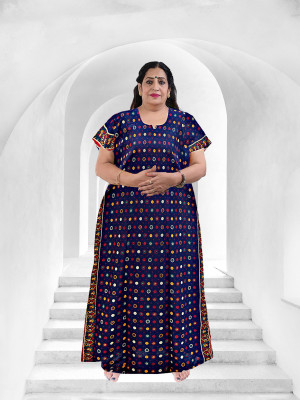 KUSHMETEXTILE Women Nighty(Multicolor)