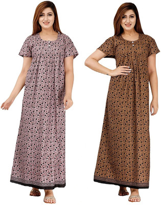 ANANT CREATION Women Nighty(Multicolor)