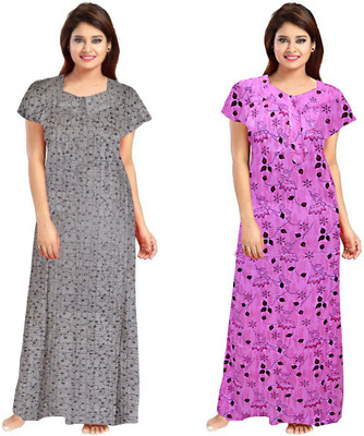 Findora Women Nighty Set(Multicolor)