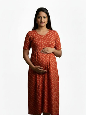 MISSI MIST Women Nighty(Red)
