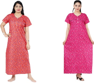 RANKYA Women Nighty Set(Multicolor)